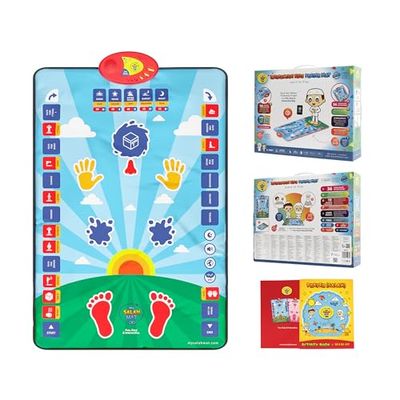 Moslim Gebedskleed voor Kinderen -Elektronisch Gebedskleed om de Salah te Leren -Elektrische Gebedskleed met 36 Toetsen, 15 Talen, Spreker en Islamitische Boeken voor Leeftijden 3-8 door My Salah Mat