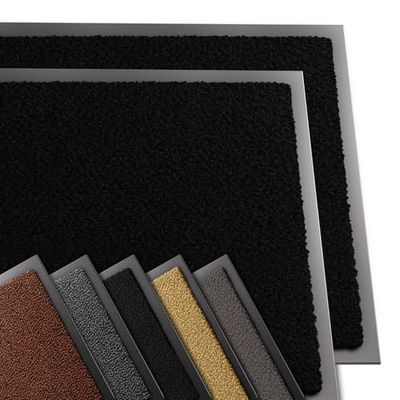 VOUNOT® 2 Pezzi Zerbino Ingresso Casa da Esterno, Tappeto Entrata Interno, Resistente Sporco, Antiscivolo e Essorbente, 60x90 cm, Nero