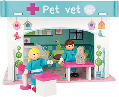 Small Foot 10854 Wooden Animal Hospital Playset