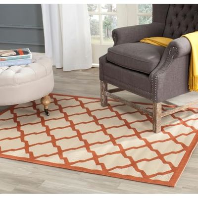 SAFAVIEH Alfombra Samanna Multipurpose Indoor/Outdoor Beige 121 x 170 cm