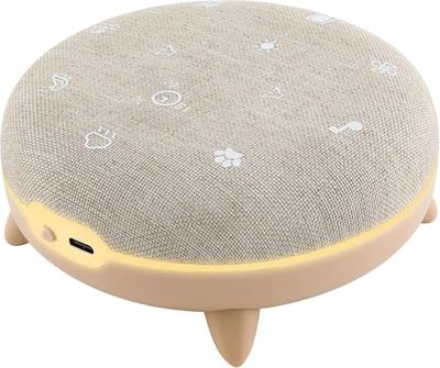 TERRAILLON - ZEN BOX KID, pomoc w uspokojeniu, spanie dziecka, biała maszyna do szumów z 7 kojącymi dźwiękami, strumieniowe przesyłanie muzyki przez Bluetooth, 8 jasnych nastrojów, prog 15-30-60 min,