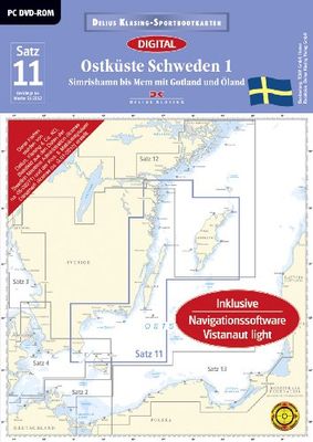 Sportbootkarten : Satz 11 : Ostküste Schweden (Ausgabe 2012) [import allemand]