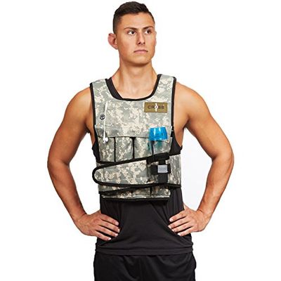 Cross101 Verstelbaar gewichtvest camouflage trainingsgewicht fitness, 9,07 kg.