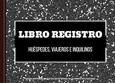 Libro Registro de Huéspedes, Viajeros e Inquilinos: Para Check-In de Clientes I Casa, Piso, Vivienda Alquiler Vacacional I Alojamiento Turístico I Hoteles I Hostelería | A5