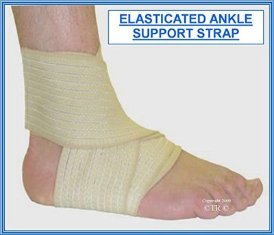 Proline Sangle de cheville élastique Beige Taille unique