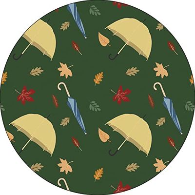 Bonateks, Okrągła podkładka pod mysz z nadrukiem cyfrowym, antypoślizgowy spód, do biura i domu, średnica: 22 cm