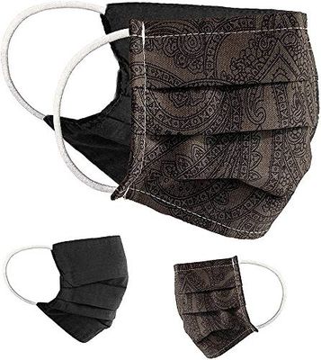 BaF Community-maskers Set van 2 stuks Unisex geïmproviseerd masker Omkeerbaar mondbeschermingsmasker Mond- en neusbescherming Omkeerbaar masker met motief katoen BCI Wasbaar