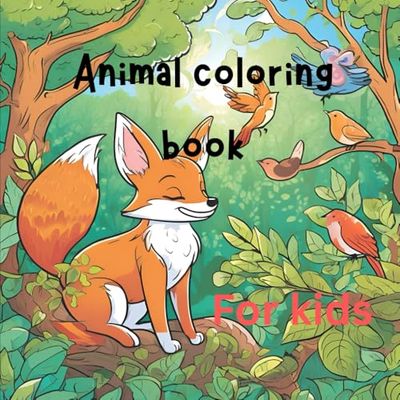 Animal coloring book for kids aged 8 to 13
