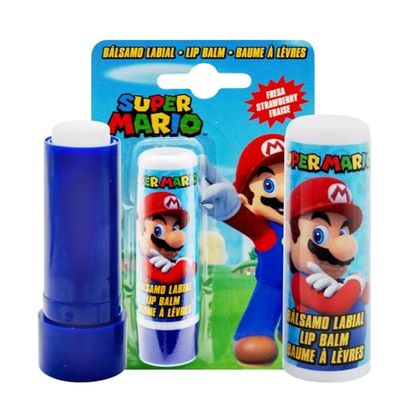 Super Mario Strawberry Flavour Lip Balm – Moisturizing & Hydrating Formula | Natural & Dermatologically Tested | Perfect for Kids & Adults, 4g