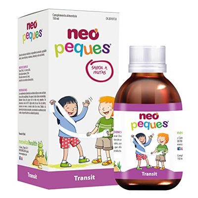 NEO PEQUES | Transit | Jarabe Infantil | Renueva la Mucosa Intestinal y Favorece un Efecto Laxante | Regula del Tránsito Intestinal | A Base de extractos de Plantas y Hongos Medicinales | 150 ml