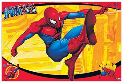 Artopweb EC40149 Panel Decorativo Spiderman, Madera, Multicolor, 90x1.8x60 cm