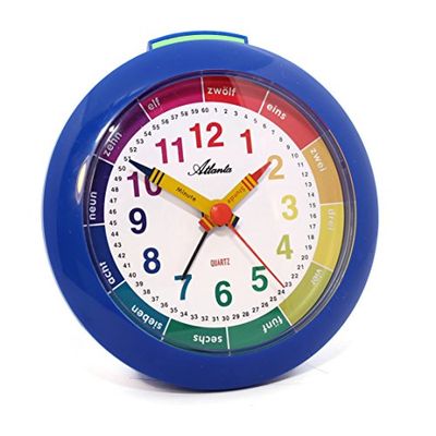 Atlanta Wekker 1265/5, blauw, 10 cm, Klassiek
