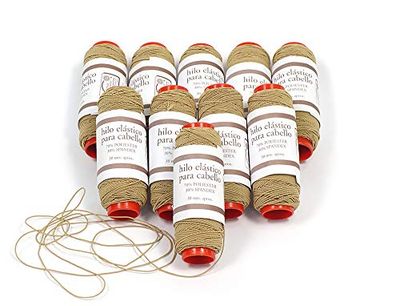 Matsa Elastic Thread Special for Extensions, Box of 10 Channels 300 m Alabaster