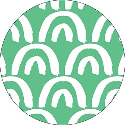 Bonateks, Ronde digitaal bedrukte muismat, antislip onderkant, voor kantoor en thuis, diameter: 22 cm