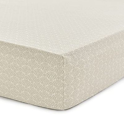 ANDHARA FITTED SHEET K/S TEAL & CREAM