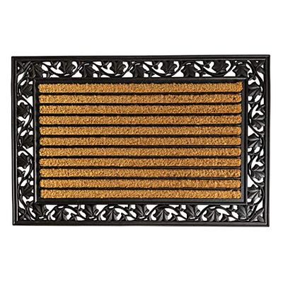 Notrax Alfombrilla de Cacao con diseño de Hojas de Hiedra