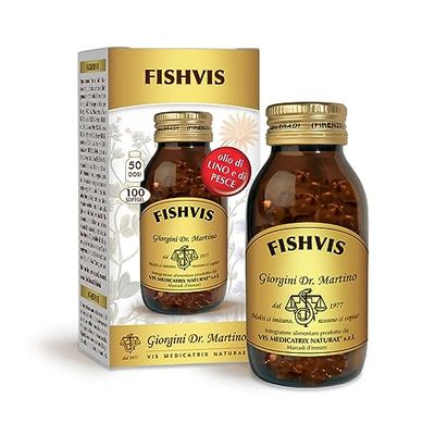 Dr Giorgini FISHVIS softgel - 86,6 g (integratore con olio di LINO e di PESCE, fonti di Omega 3)
