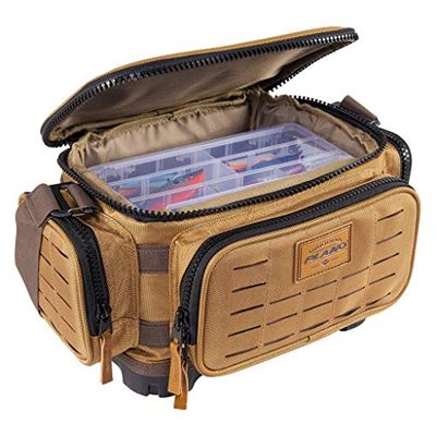 Plano Guide Series 3500 Visgerei Bag, Beige, Inclusief 5 3500 Stowaway Organisatie Dozen, Premium Soft Visgerei Opslag, Waterdichte & Non-Skid Base