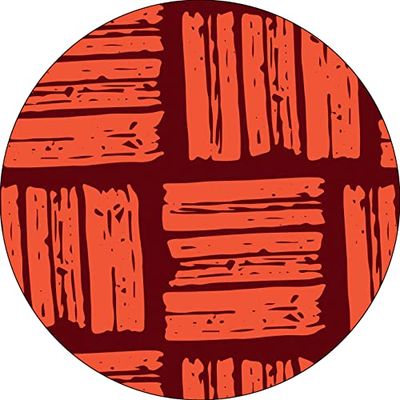 Bonateks, Round Digital Printed Mouse Pad, Non-Slip Base, for Office and Home, Diameter:22cm