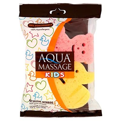 Aquamassage Kids Zachte sponzen 2 stuks