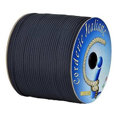 Paracord 550 Type III Basic, blauw 4 mm - 30 m, kern 7 draden, 100% Made in Italy 006078739 Corderie Italiane