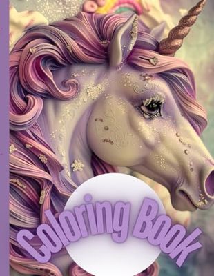 Unicorn Coloring Book: (Ages 4-8)