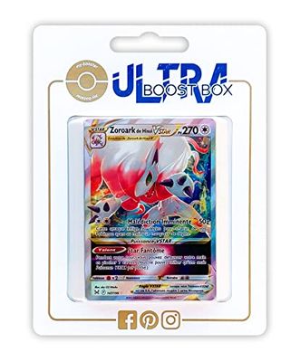 Zoroark de Hisui VSTAR (Zoroark de Hisui V Astro) 147/196 Full Art - Ultraboost X Epée et Bouclier 11 Origine Perdue - Box de 10 Cartas Pokémon Francés
