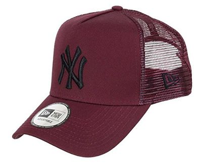 Boné trucker league essencial New York Yankees bordeaux nova era