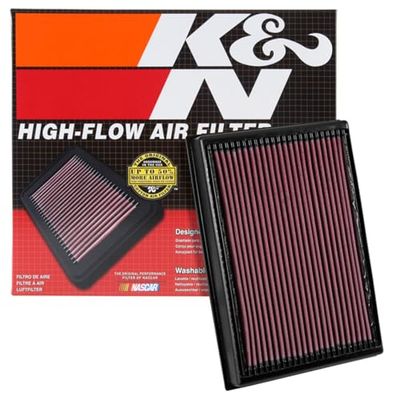 K&N Engine Air Filter: High Performance, Premium, Washable, Panel Filter: 2016-2019 (Titan XD), 33-5048