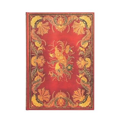 Fiammetta Midi Lined Hardcover Journal: Hardcover, 120 gsm, ribbon marker, memento pouch, elastic closure, book edge printing