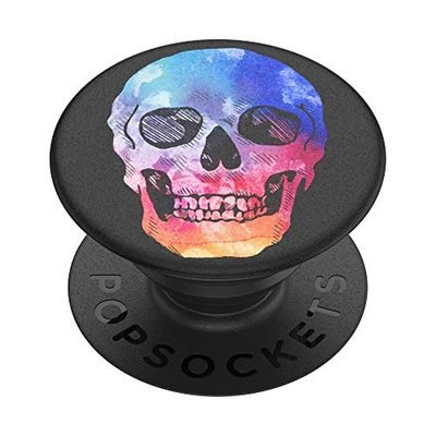 PopSockets PopGrip - Supporto e Impugnatura per Telefoni Cellulari e Tablet con Un Top Intercambiabile - Shaky Bones Multi