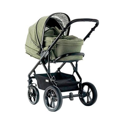 Moon 63720210-895 LUSSO City, olive/fishbone barnvagn, grön