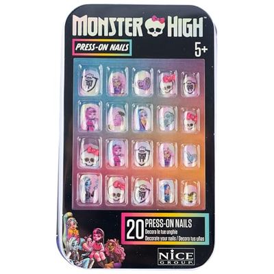 Nice Group Monster High Press-on Nails, nageldekorationskit, 1 överraskningsblister