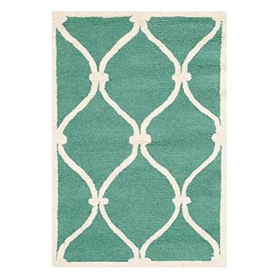 Safavieh gestructureerd tapijt, CAM710 CAM710. 90 x 150 cm blauwgroen/ivoor