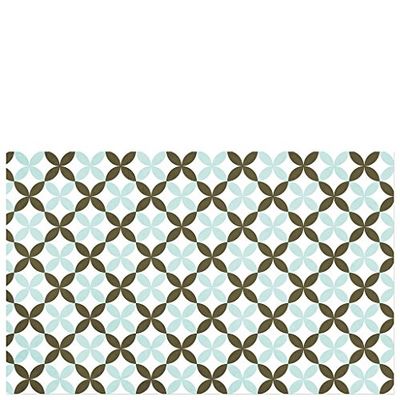 laroom Tappeto per Suolo, in Vinile - PVC, Antiscivolo, Verde/Marrone
