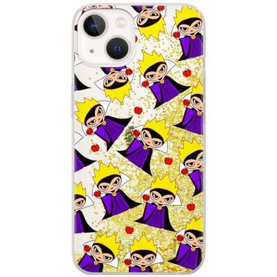 ERT GROUP Funda para teléfono móvil Apple iPhone 13 Original y con Licencia Oficial de Disney con diseño The Evil Queen 003, con Efecto desbordante de Purpurina