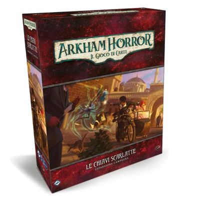 Asmodee - Arkham Horror, The Card Game: Scarlet Keys - Campaign Expansion, 1-4 Players, 14+ Years, Italian Edition
