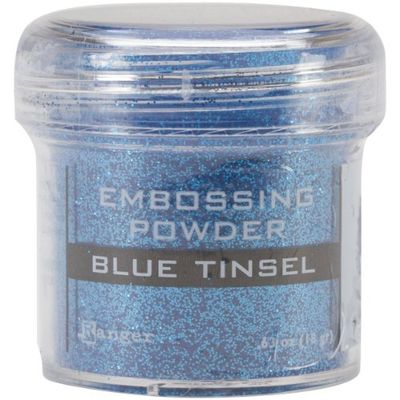 Ranger Blue Tinsel-Embossing Powder, Acrylic, Multicolour, 4.44x4.44x4.44 cm