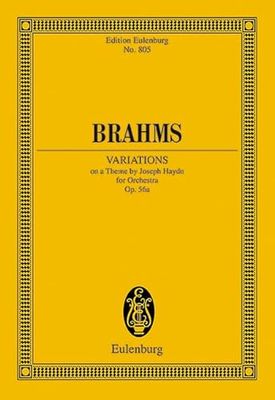 Variazioni Su un Tema Di Haydn Op. 56a Poche: (Variations on the St. Anthony Chorale). op. 56a. orchestra. Partition d'étude.