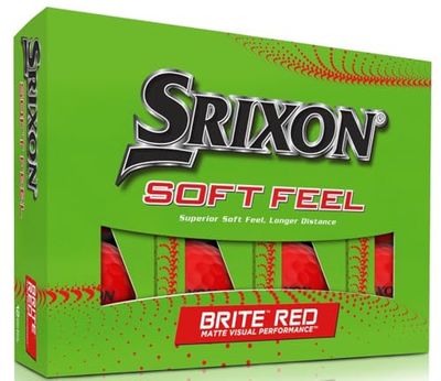 Srixon Soft Feel 13 Brite – dussin golfbollar – avstånd och lågkompressions-golfbollar – golfgåvor och golftillbehör