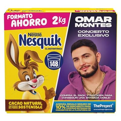 Nesquik Nestlé Cacao Soluble Instantáneo - Estuche 4x2 kg