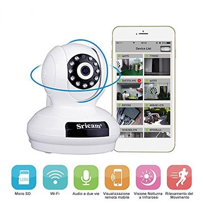 LESHP kamera monitorująca, 2 MP, HD, 1080p, bezprzewodowa, LED, IR LAN, WiFi, bezprzewodowa