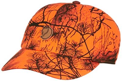 Fjallraven F77407-211 Lappland Camo Cap, Orange/Camo, S/M