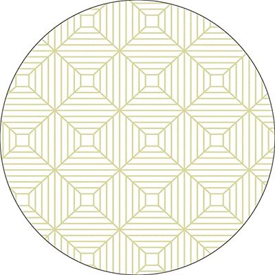 Bonateks, Ronde digitaal bedrukte muismat, antislip onderkant, voor kantoor en thuis, diameter: 22 cm