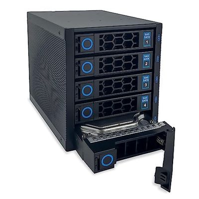 FANTEC 2554 WR-C3151-6G SAS/SATA 6G Backplane Housing for 5× 3.5"/2.5" HDD/SSD op een lade in een 3X 5.25 module