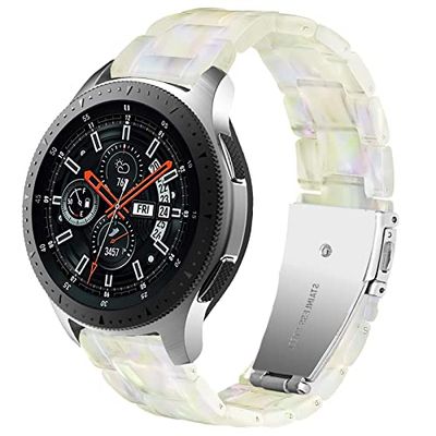 DEALELE Band Compatibel met Samsung Gear S3 Frontier/Classic/Galaxy Watch 46mm / Galaxy 3 45mm, 22mm Hars Armband Vervanging voor Huawei Watch 3/3 Pro/Huawei GT3 46mm, Fluorescentie