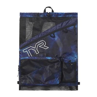 TYR Elite Team - Zaino in rete, taglia unica, colore: blu/verde