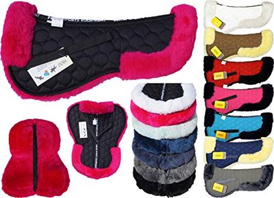 HKM 558833 Peau d'agneau véritable Selle Coussin, M