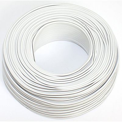 Luidsprekerkabel 2x0,50mm2-50m - wit - CCA - audiokabel - luidsprekerkabel