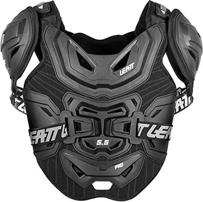 Leatt 5.5, Motorcycle Chest Protector Unisex Adult, unisex_adult, 5014101111, Black, One Size